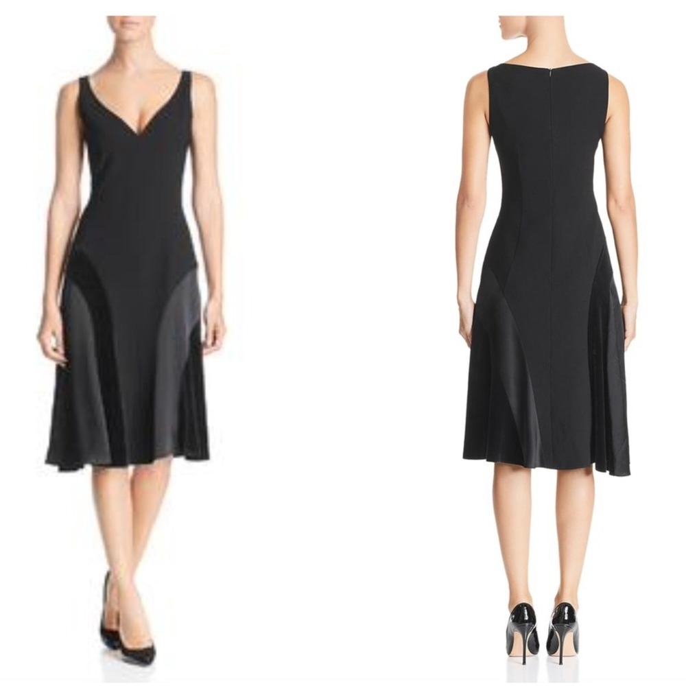 ELIE TAHARI Zaria Midi Dress Multi Media Size 0 (see measurements)